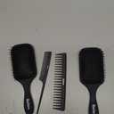 Balon Hair Brush for Women and Men, 4Pcs Paddle Brush Detangling Brush Hair Comb Set for Long Thick Thin Curly Hair, Hairbrush Great On Wet or Dry, No More Tangle (Black)