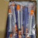 Insulin Syringe with Needle, 31G 1/4"(6mm) 1cc Inch, Individually Wrapped, Pack of 100