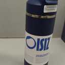 OISIZ Insulated Water Bottle 24 oz with 2 in 1 Spout and Straw Lid,One Click Safety Lock,100% Leakproof,Keep Cold 24H,Vacuum Stainless Steel Water Bottle for School,Travel and Sports,Dishwasher Safe (Navy Blue)