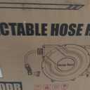 VEVOR Garden Hose, 150 ft 5/8" Heavy Duty Rubber Water Hose with 10 Mode Nozzle, 150PSI Working & 600PSI Burst, Flexible & Non-kink Outdoor Waterhose with 3/4" Fitting, Lightweight Hoses for Gardening