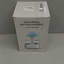 Rain Cloud Humidifier Water Drip with Adjustable LED Lights White Noise Humidification Desk Fountain Bedside Sleeping Relaxing Mood (White)