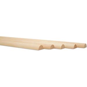 Split Wooden Dowel Rods 36-inch x 3/4-inch, Pack of 50 Unfinished for Slatted Wood Panel Crafts & DIY Accent Wall, by Woodpeckers