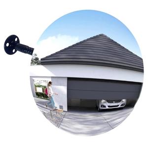 17.33" HD Frameless Acrylic Convex Mirror - 180 ° adjustable wide-angle field of view-Angle View for Indoor/Outdoor Security, Eliminating Blind Spots in Garages, Warehouses, Office,Driveways & Stores