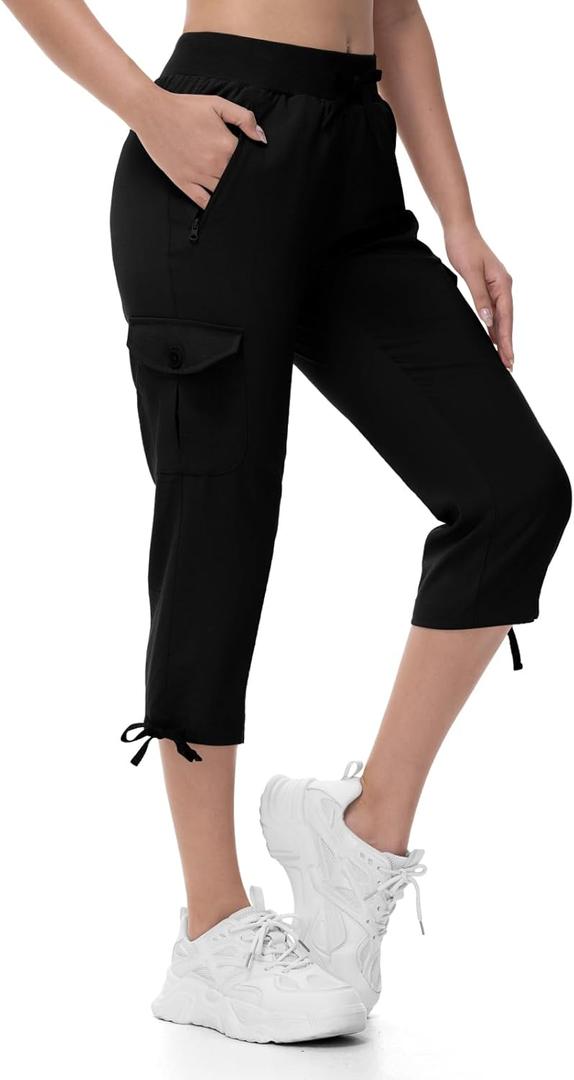 TBMPOY womens Capri (Black, M) TBMPOY womens Capri (Black, M)
