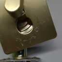 Leydebong 1 Pack Gold Door Handleset with Single Cylinder Deadbolt Entry Lever Door Handle and Deadbolt Lock and Key Combo Pack Heavy Duty Door Lock for Left or Right-Handed Doors