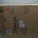 HomePop Harper Luxury 28" Storage Ottoman - Blue Woven Fabric