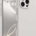 AOTESIER Magnetic Case for iPhone 16 Pro, Upgraded Silicone | Full Camera Protection | Integrated Camera Control Button | MagSafe Compatible | Anti-Scratch Microfiber Lining Phone Case, Stone