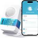 WiFi Motion Sensor, Smart PIR Motion Detector with Real-Time App Alerts, 128 Wide Angle & 8m Range, No Hub Required, Works with Smart Life/Tuya, Battery or USB Powered for Home Security Automation
