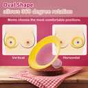 Nenesupply 15mm Oval Flanges Compatible with Medela Breast Pump Parts Replace 17mm Flange Accessories. Work with Pump in Style Parts Symphony Parts Swing Maxi Harmony and Personalfit Flex Connector