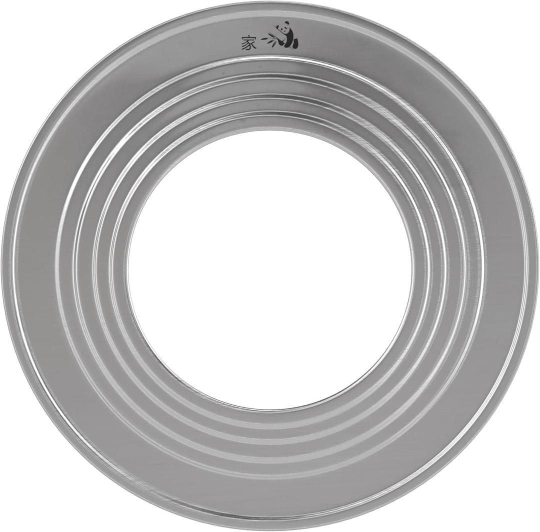 Prime Home Direct Stainless Steel Steamer Ring | Fits 7 to 12-Inch Bamboo Steamer Basket | Steaming Ring for Asian Chinese Wok, Food, Dumpling, Dim Sum, Steam Pot Accessories Metal Cooking Rim Adapter