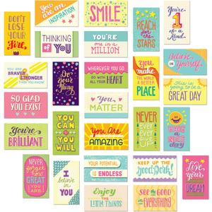 2 x Youngever 300 Pack Motivational Quote Cards, 100 Unique Inspirational Designs Cards, Business Card Sized Encouragement Cards, Gifts for Employees, Thinking of You Gifts, Appreciation Cards, 5 cm x 9 cm