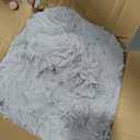 Fluffy Throw Bubble Blanket Queen Size - Faux Fur Throw for Couch or Bed - Plush Soft Extra Thick Faux Fur Rabbit Blanket - Comfy, Warm & Breathable - Luxury Minky Tie Dye Bedding - 90" x 90", Grey