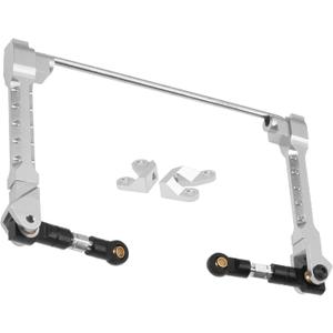 ShareGoo Alloy Rear Sway Bar RC Car Anti-Sway Bar Anti-Roll Mount Swaybar Compatible with Axial Wraith RR10 Bomber 1/10 RC Car (Silver)