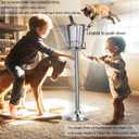 Champagne Bucket with Stand, Ice Bucket with Stand Stainless Steel Bucket Wine Chiller On Stand 12Lb Hammered Tall Ice Bucket Stand for Party Bar Ktv Bbq Home, 3ft (silver, 2 packs)