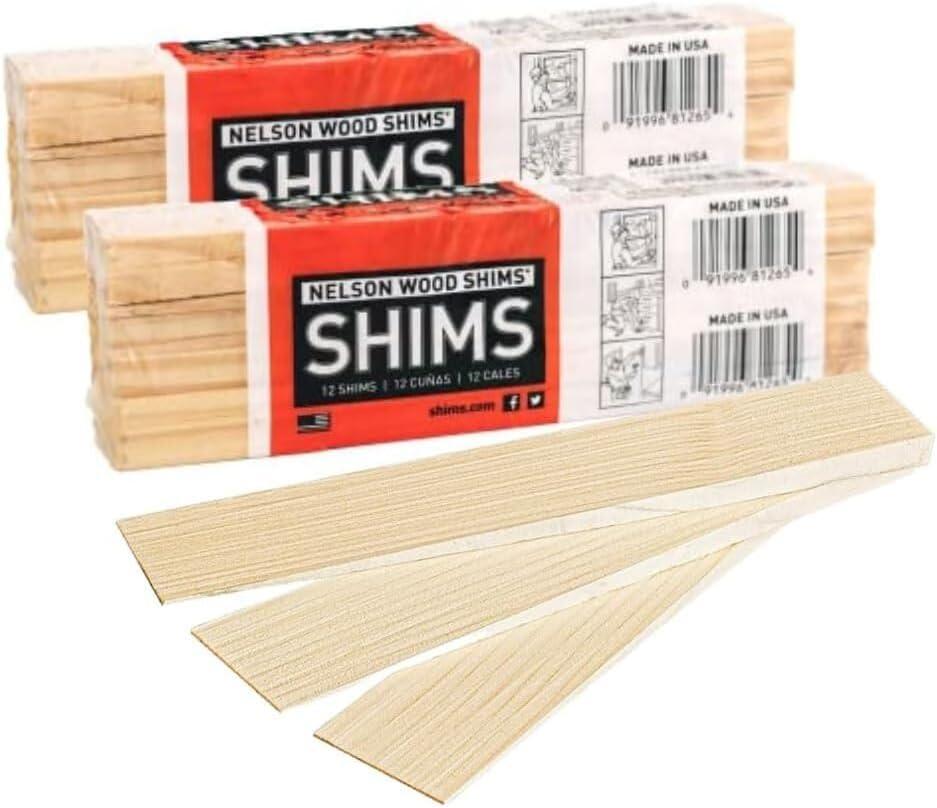 Nelson Wood Shims 8" 24 Pack - Kiln Dried Wood