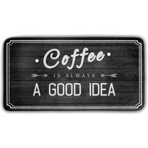 Kitchen Rug Black and White Coffee Kitchen Rugs and Mats Non-Slip Washable Anti Fatigue 39 X 20 Inch Cafe Kitchen Decor Mats Throw Carpet for Farmhouse Home Decor