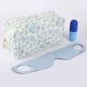 Pencil Case Floral Cute Pencil Case Student Pen Pouch Makeup Pouch Cute Flower Office College Cosmetic Makeup Bag Organizer Large (orchid)