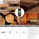 Wood Moisture Meter with Battery and LCD Display, Suitable for Quick Determination of Moisture Content in Many Types of Logs, Paper, Plywood, Plaster Walls, Floor Coverings, and More