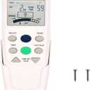 CENMING 9T Thermostatic Ceiling Fan Remote Control Replacement Remote for Hampton Bay,with Reverse Timer 3-Speed, LCD Display Temp 303.9MHz, No Light Dimmer,for L3HFAN9T FAN-9T(Remote Only)