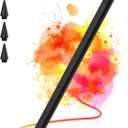 Stylus Pen for iPad 2018-2025, 2X Fast Charge iPad Pencil 2nd Generation Compatible with Apple iPad Pro M4/ 12.9"(6/5/4/3)/ 11"(4/3/2/1), Mini 6/5, Air (M2/5/4/3), (10/9/8/7/6) (Black)