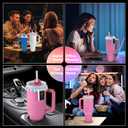 Colorful Light Accessories for Stanley Quencher H2.0/ProTour Tumbler Cup 20oz/30oz, Decorative Lights for Stanley Cup, Smart Bluetooth APP Control, Adjustable, Rechargeable,Home, Party
