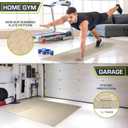 ProsourceFit Exercise Puzzle Mat -inch, EVA Interlocking Foam Floor Tiles for Home Gym, Workout Equipment, Kids Play Areas, Cream, 24 Sq Ft - 6 Tiles