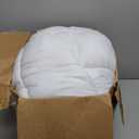 ELNIDO QUEEN Feather Comforter Queen Size, Filled with Feather and Downfiber, All Season White Luxury Hotel Fluffy Bed Comforter, Ultra Soft 100% Cotton Duvet Insert, 90x90 Inch