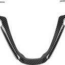 JeCar Steering Wheel Trim Cover Interior Decoration Trim Kit for 2014-2020 Jeep Grand Cherokee & Jeep Cherokee, Carbon Fiber Texture