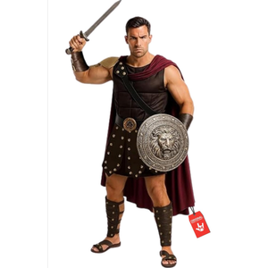 Morph Roman Gladiator Costume for Men, Knight Costume Men, Spartan Warrior Costumes, Men's Spartan Costumes