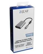Zgear For Lightning Tip 3.5mm Audio Adapter and Power Converter