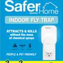 Safer Home Indoor Plug-in Fly Trap - SH502-2SR - Effective Fruit Fly Traps for Indoors, Gnat Traps for House Indoor, 400 Sq Ft Protection - Style: 2 Devices + 2 Glue Cards