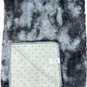 X-Large Modern Shag Area Rugs, 5.3'x7.6' Ultra Soft Fluffy Carpet, Non-Slip Tie-Dyed Floor Carpet for Girls, Kids Room Living Room Bedroom Home Holiday Decor,47 * 79 cinchs/Dark Grey (7'7" x 5'3" (Rectangular), Black Grey)