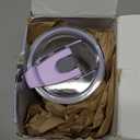 40 oz Tumbler with Handle, Tumbler with Lid and Straw, Double Wall Insulated Cup Stainless Steel Travel Mug(Cold for 34 Hours), Water Bottle for Iced Tea, Coffee, Cold Beverages(Purple)