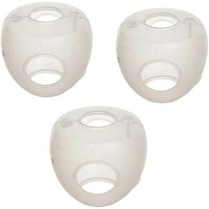 Rocky Mountain Goods Safety Door Knob Covers for Kids - Pack of 3 Childproof Lock Over Door Knob - Easy Squeeze and Turn for Adults to Open Door - Easy No Tools Install - Works with Locking Doors