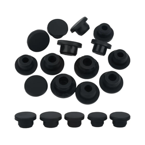GORGECRAFT 11PCS 5 Sizes 16/17/18/19/20mm Inner Diameter Silicone Salt and Pepper Shaker Stoppers Reusable Black Replacement End Plug Insert Bottle Inner Plugs for Cosmetic Glass Bottle Pipes