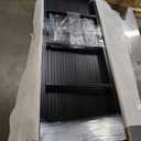 Metal Triple Bunk Bed with Ladder and Guardrails.Separable for Bedroom, No Box Spring Needed (Black 0, Twin XL Over Twin & Twin)