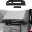RAZPOY Armrest Box Switch Trim Cover Compatible with 2021-2023 Ford Bronco Carbon Fiber Interior Accessories
