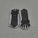 Lux Dual Grip Socks - Soccer Grip Socks for Men and Women. GripArray Performance & Comfort (Small, White)