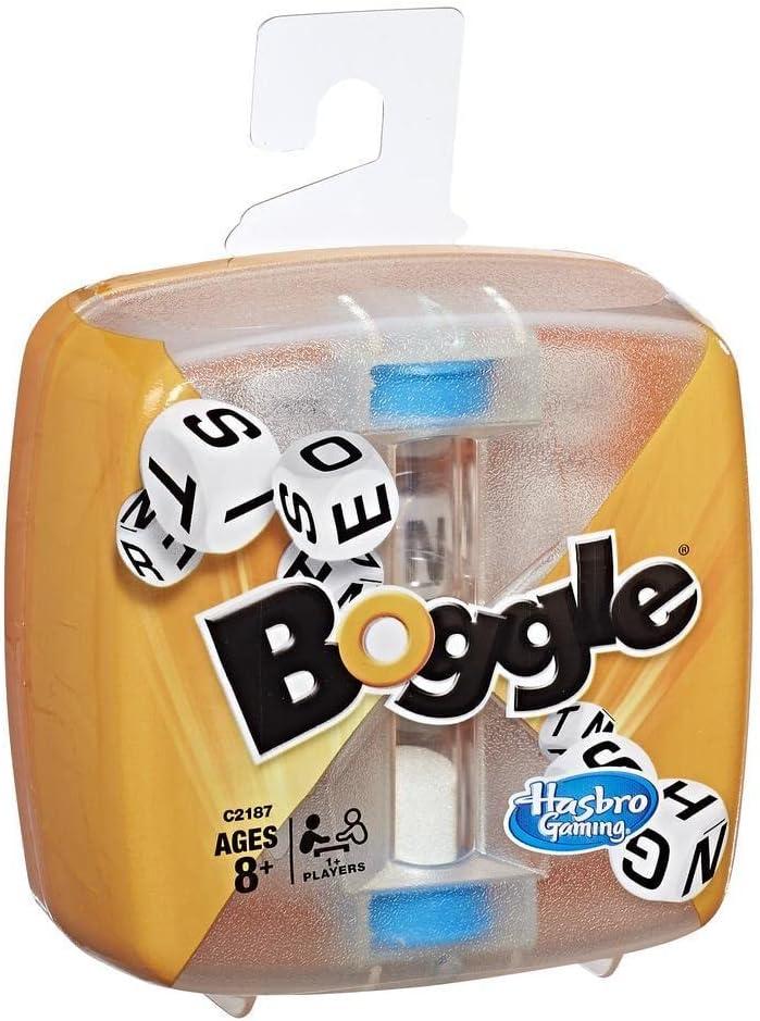 Hasbro Gaming Boggle Classic Game | Word Search Games | Ages 8+ | 1 or More Players | Portable Travel Size | Fun Family Dice Games for Adults and Kids