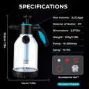 70oz Foam Sprayer, Hand Pump Foaming Sprayer with Adjustable Nozzle, Pressure Foam Spray Bottle for Car Washing, Auto Detailing, Home Cleaning, Pet Bathing and Garden Care