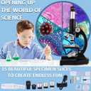 Microscope for Kids & Adults,40X-2000X Microscope with Phone Adapter & Slides Set,Suitable for Students School Lab and Home Education