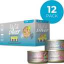 Tiki Cat Silver Wet Cat Food for Seniors, Variety Pack, 2.4 oz. Cans (12 Count) (EXP 11/01/28)