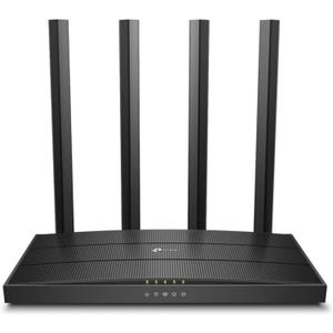 TPLink AC1200 Gigabit WiFi Router (Archer A6)  Dual Band MUMIMO Wireless Internet Router, 4 x Antennas, OneMesh and AP Mode, Long Range Coverage