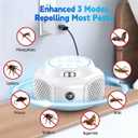 Ultrasonic Mouse Repellent Pest Control Repeller, Mouse Traps for Rodent, Mice, Ant, Rat, Squirrel, Bug, Roach, Bat, Rat Mice Repellent Device for House Plug in Indoor for Home 1Pack White