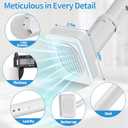 Heavy Duty Tension Pole with Suction Base & One-Click Extension, 1.26in Steel Clothes Rail & Curtain Rod 30-45in, No Drill Telescopic Pole, 187lb Support, Multi-Purpose for Drying, Bathroom, Wardrobe