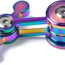 Fidget Spinner for Adults, Metal Silent Figette Office Desk Toy Quiet Cool Gadgets Gifts for Teen Boys Kid Anxiety Stress Relief Calm Down Sensory Autism Autistic ADHD Airplane Travel Need Must Have (Color)