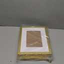 upsimples 8x10 Picture Frame Set of 5, Display Pictures 5x7 with Mat or 8 x 10 Without, Wall Gallery Photo Frames, Gold