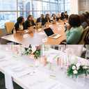 20 Pcs Acrylic Sign Holder 3x5 Inch, Horizontal Clear Sign Holders, L-Shape Acrylic Paper Holder, Plastic Sign Holder Display Stand for Business, Classroom, Office, Retail Store, Restaurant