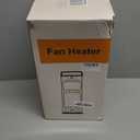 Space Heater for Indoor Use, 1500W Portable 13.78" Electric Heater with Thermostat, Fast Heating, 45° Oscillation, 12H Timer, Quiet & Safe 3D Flame Fireplace Ceramic Heater for Bedroom Office Home