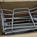 ClosetMaid 11 in. Pull Out Cabinet Organizer, 2 Tier, Heavy Duty, Slide Out Pantry Shelves Drawers for Kitchen, Bathroom, Nickel